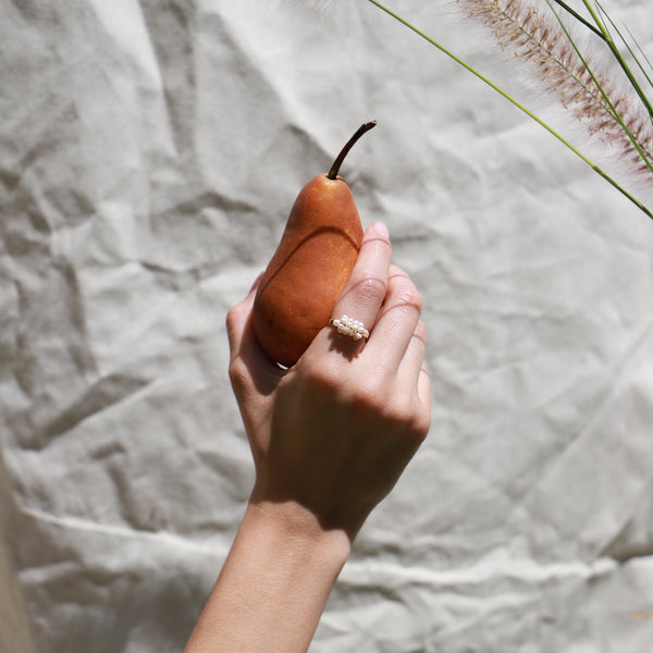 Anillo Perlas Cultivadas