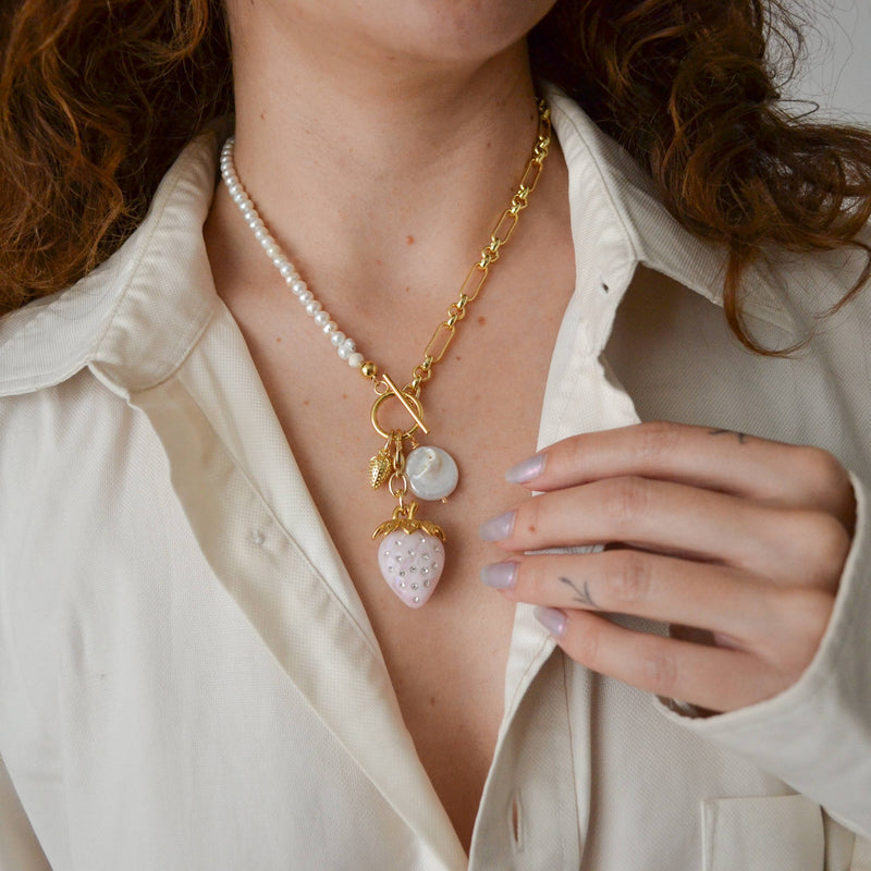 Collar Fresas con Crema