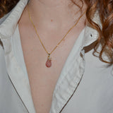 Collar Cuarzo Fresa