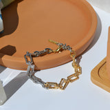 Pulsera Rectángulos Bicolor