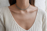 Choker Aguamarina