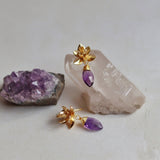 Aretes Flor de Amatista