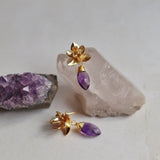Aretes Flor de Amatista