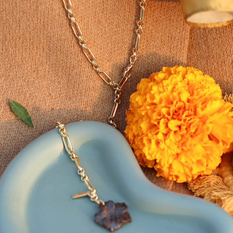 Collar Flor de Ágata