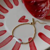Pulsera Biwa Blanca