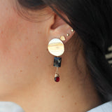 Aretes Eclipse Carmesí