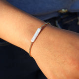 Pulsera Biwa Blanca