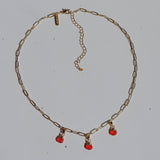 Collar Triple Cornalina