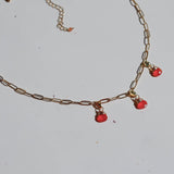 Collar Triple Cornalina