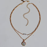 Choker Cruz de Perla