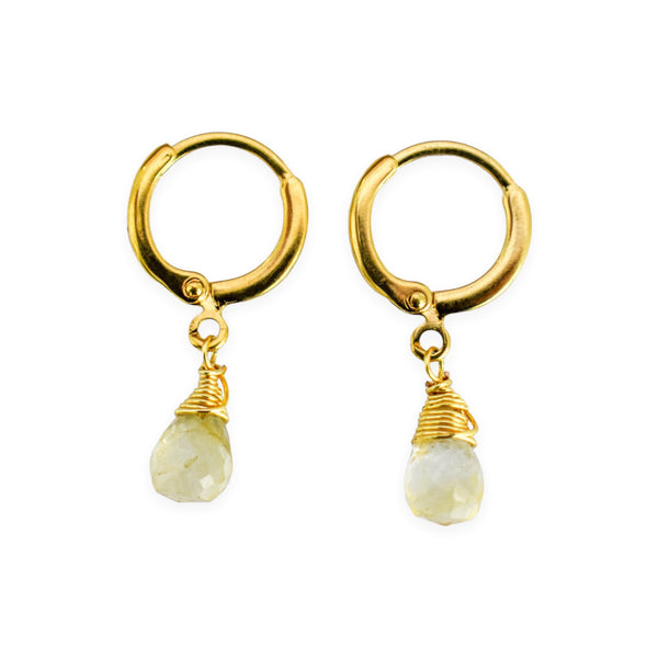 Aretes Gota Citrino